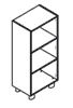 СТ-2.0 Стеллаж узкий средний